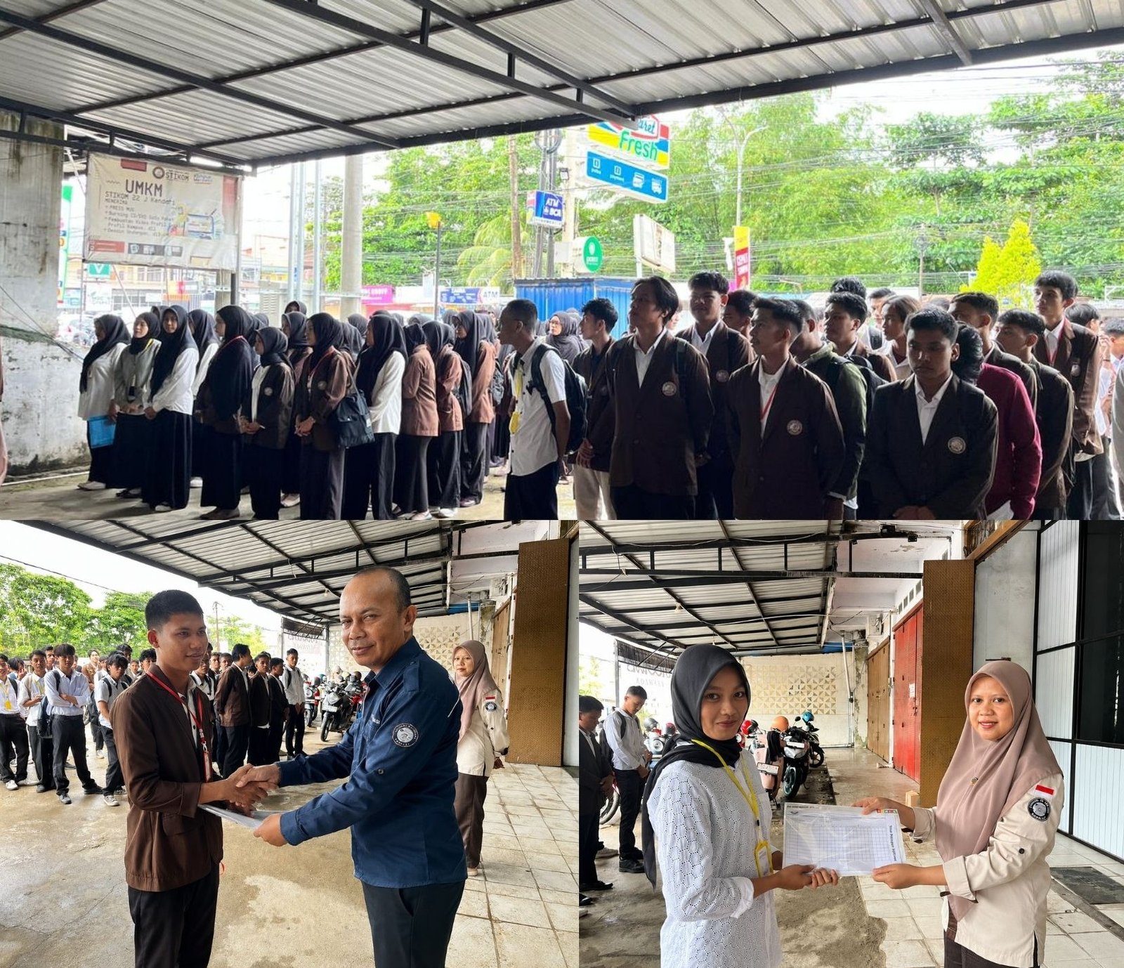 KEGIATAN SEREMONIAL DAN PEMBERANGKATAN MAHASISWA STUDIN DAN KKN STIKOM 22 JANUARI KENDARI